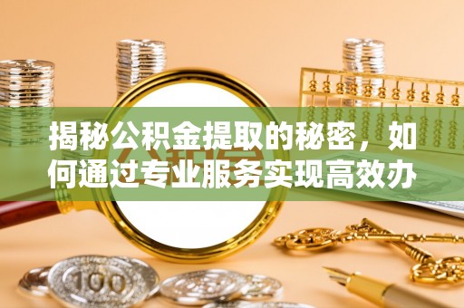 元江揭秘公积金提取的秘密，如何通过专业服务实现高效办理？