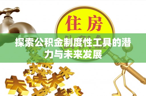 元江探索公积金制度性工具的潜力与未来发展