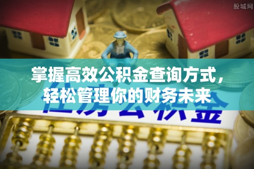 元江掌握高效公积金查询方式，轻松管理你的财务未来