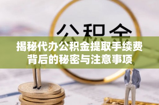 元江揭秘代办公积金提取手续费背后的秘密与注意事项