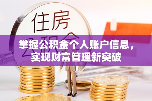 元江掌握公积金个人账户信息，实现财富管理新突破