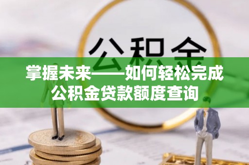 元江掌握未来——如何轻松完成公积金贷款额度查询