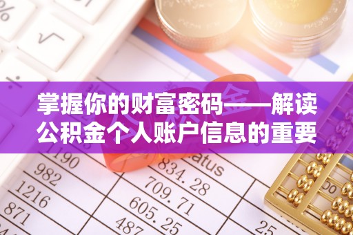 元江掌握你的财富密码——解读公积金个人账户信息的重要性