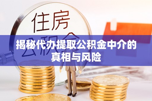 元江揭秘代办提取公积金中介的真相与风险