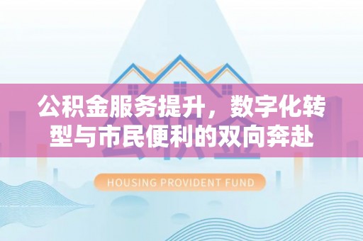 元江公积金服务提升，数字化转型与市民便利的双向奔赴