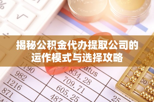 元江揭秘公积金代办提取公司的运作模式与选择攻略