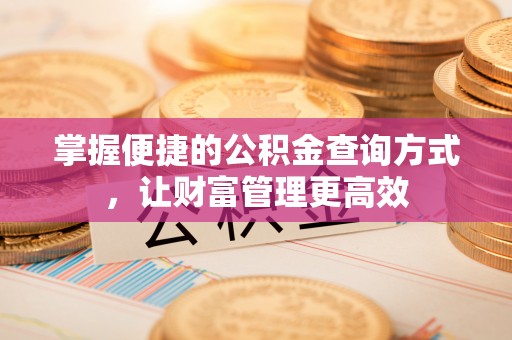 元江掌握便捷的公积金查询方式，让财富管理更高效