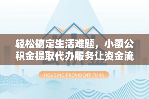 元江轻松搞定生活难题，小额公积金提取代办服务让资金流动更便捷