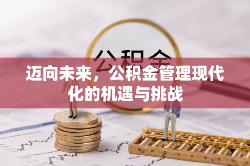 元江迈向未来，公积金管理现代化的机遇与挑战