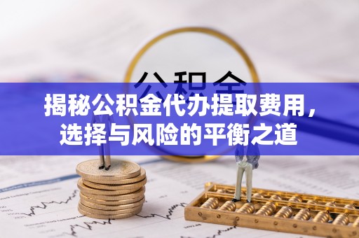 元江揭秘公积金代办提取费用，选择与风险的平衡之道
