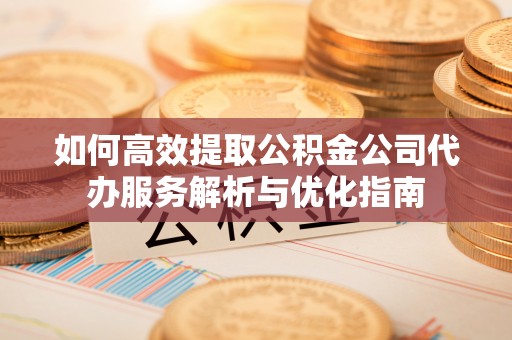 元江如何高效提取公积金公司代办服务解析与优化指南