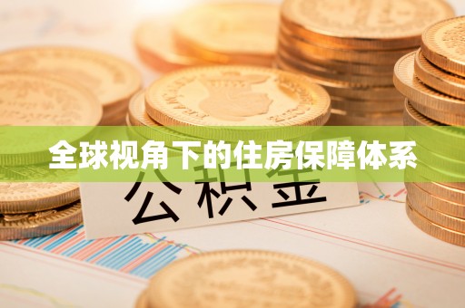 元江全球视角下的住房保障体系
