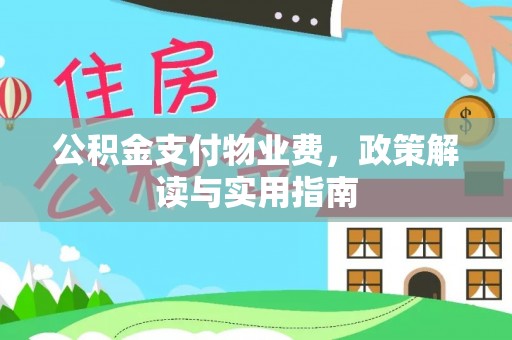 元江公积金支付物业费，政策解读与实用指南